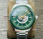 Swiss Replica Omega Aqua Terra Worldtimer Green Dial Stainless Steel 43mm Watch
